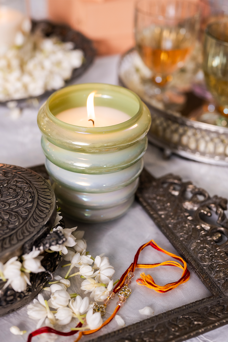 Scented Utopia | Green Cylinder Candles