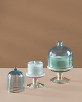 Sundance Aura | Footed Bell Jars | Aqua