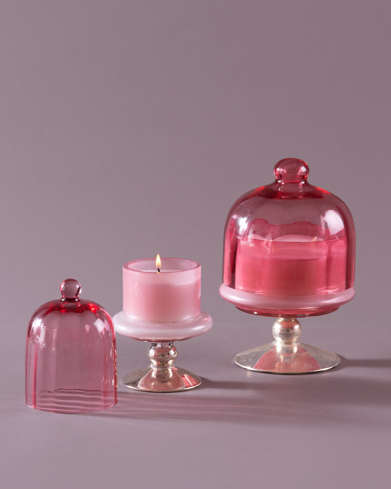 Sundance Aura | Footed Bell Jars | Pink