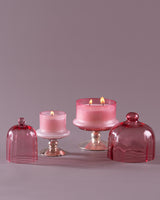 Sundance Aura | Footed Bell Jars | Pink