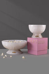 Alabaster Allure | Footed Bowl Candle