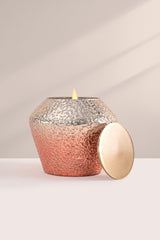 Shimmer Crinkle | Lid Jar Candle | Rose Gold