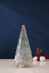 Frosted Cut Glass LED Christmas Tree | Set of 3