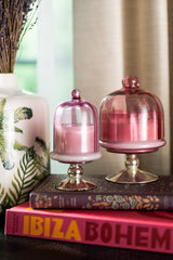 Sundance Aura | Footed Bell Jars | Pink