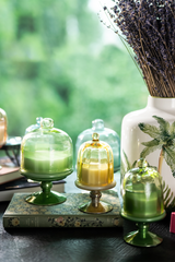 Sundance Aura | Footed Bell Jars | Green