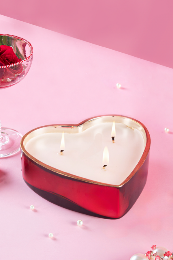 Red Sweetheart -Bowl Candle | Peony