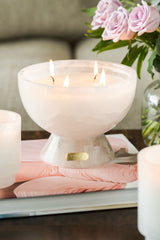 Alabaster Allure | Footed Bowl Candle