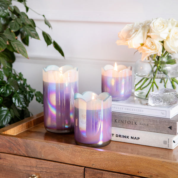 Iridescent Candle Jar