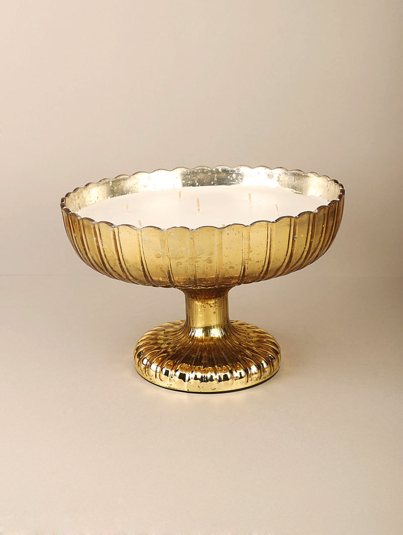 Gold Lotus Footed Bowl