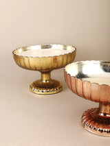 Gold Lotus Footed Bowl