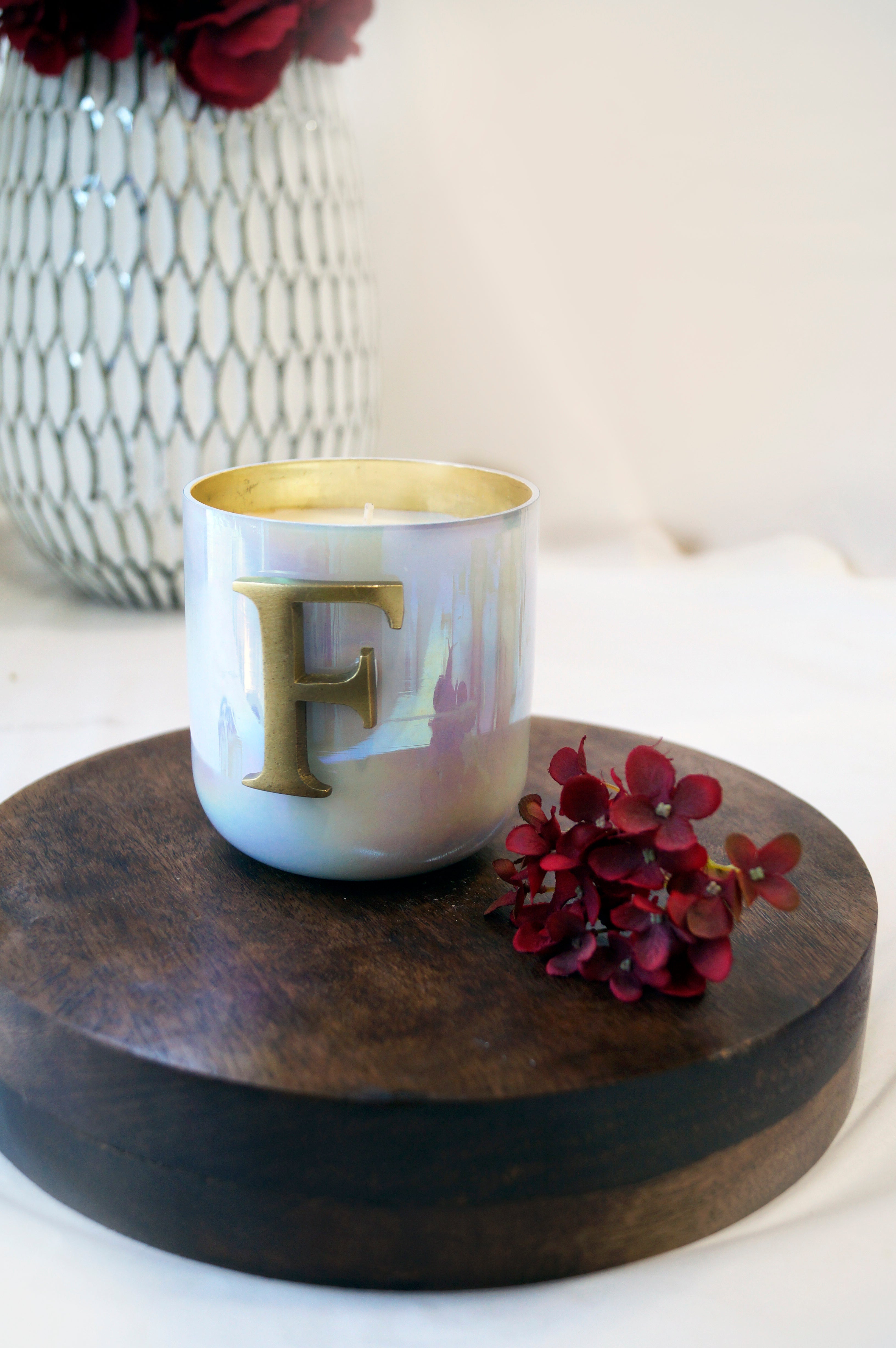 Initial F | Scented Candle – Doft Candles